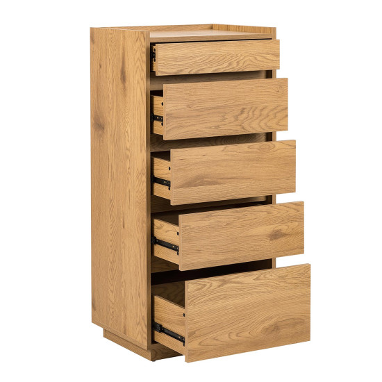 Комод SACHA 50x40xH109см, с корой дуба