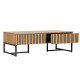 Журнальный столик HAMPTON 120x60xH40см, дуб Журнальный столик HAMPTON 120x60xH40см, дуб
