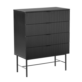 Kumode SEQUENCE 79x40xH100cm, melna Kumode SEQUENCE 79x40xH100cm, melna