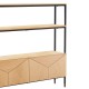 Riiul NATE 125,5x32xH117cm, tamm Riiul NATE 125,5x32xH117cm, tamm