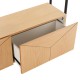 Riiul NATE 125,5x32xH117cm, tamm Riiul NATE 125,5x32xH117cm, tamm