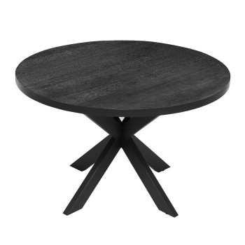 Обеденный стол VANCOUVER D120xH75см, черный костюм Обеденный стол VANCOUVER D120xH75см, черный костюм