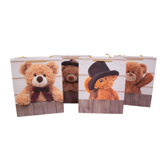 Подарочный пакет TEDDY, 26x32x12см, микс Подарочный пакет TEDDY, 26x32x12см, микс