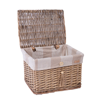 Корзина WILLI STRIPE с крышкой 36x26xH25см Корзина WILLI STRIPE с крышкой 36x26xH25см