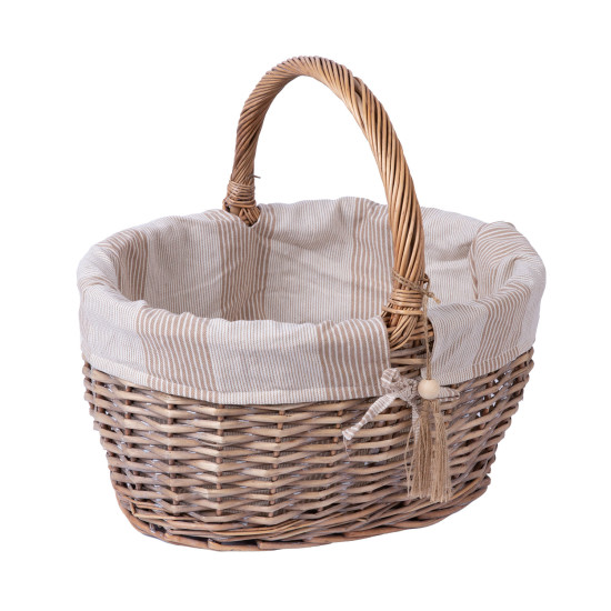 Корзина WILLI STRIPE 42x31xH23/38см