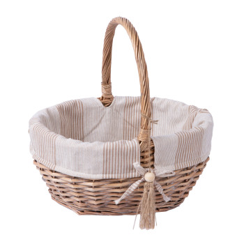 Корзина WILLI STRIPE 33x25xH17/34см Корзина WILLI STRIPE 33x25xH17/34см