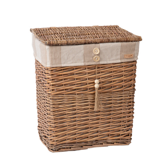 Корзина для белья WILLI STRIPE 39x28xH45см