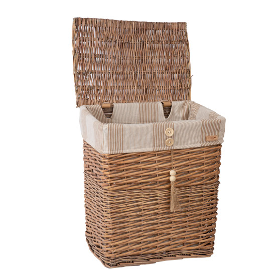 Корзина для белья WILLI STRIPE 39x28xH45см