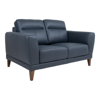 Диван BARTEK 2-местный, сине-черный на