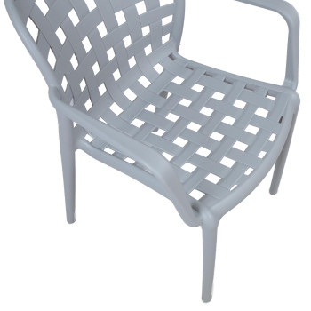 Стул ПЕРСИК светло-серый пластик Стул ПЕРСИК светло-серый пластик