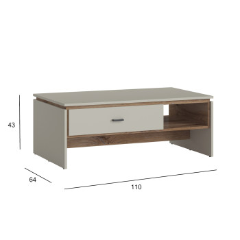 Diivanilaud RIVERO 110x64xH43cm, tamm/ha Diivanilaud RIVERO 110x64xH43cm, tamm/ha