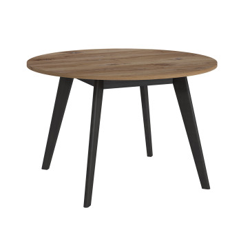 Söögilaud RIVERO D120xH75cm, tamm/must Söögilaud RIVERO D120xH75cm, tamm/must