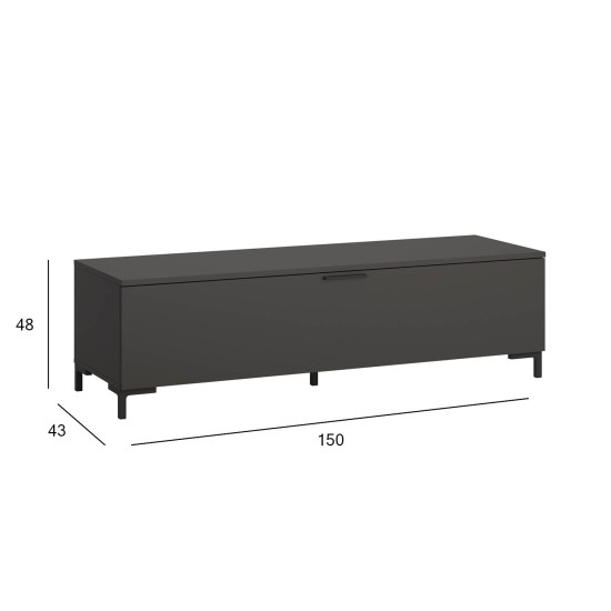 Стол под ТВ ALTER 150x43xH48см, с 1 дверцей, га