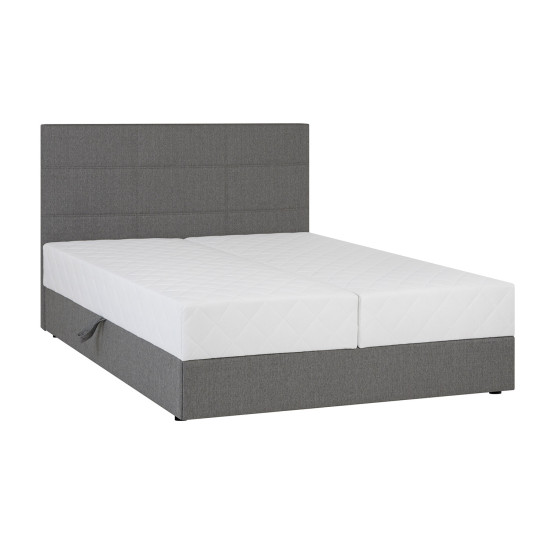 Континентальная кровать LEIKO 160x200см, серый Континентальная кровать LEIKO 160x200см, серый