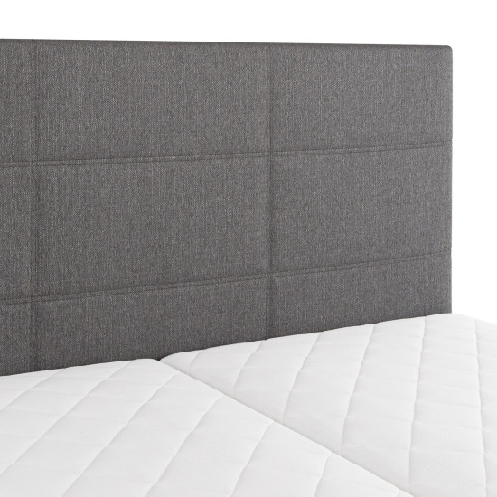Континентальная кровать LEIKO 160x200см, серый Континентальная кровать LEIKO 160x200см, серый