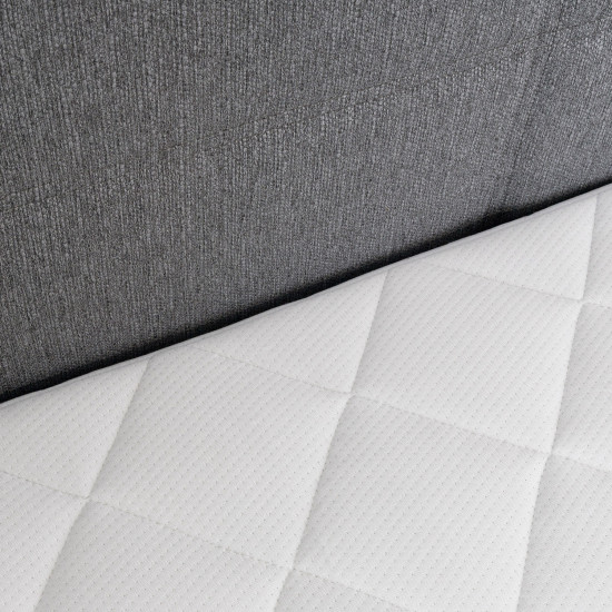 Континентальная кровать LEIKO 160x200см, серый Континентальная кровать LEIKO 160x200см, серый