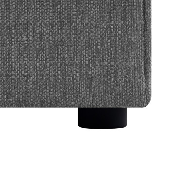 Континентальная кровать LEIKO 160x200см, серый