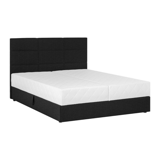 Континентальная кровать LEIKO 160x200см, черный Континентальная кровать LEIKO 160x200см, черный