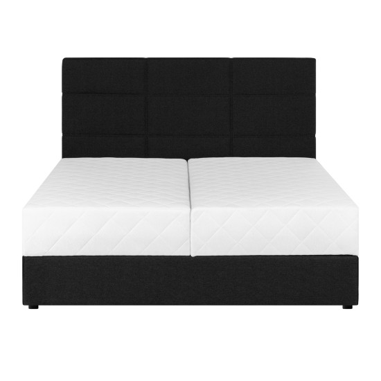 Континентальная кровать LEIKO 160x200см, черный Континентальная кровать LEIKO 160x200см, черный