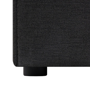 Континентальная кровать LEIKO 160x200см, черный