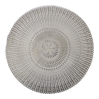 Настольный коврик GLORIA D42см, серебристый