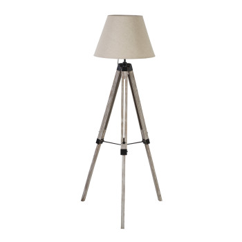 Stāvlampa RINGO WOOD H146cm, pelēka