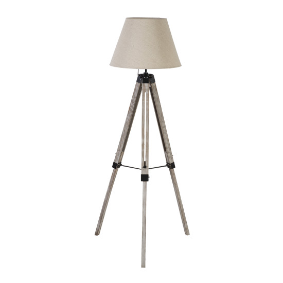 Торшер RINGO WOOD H146см, серый