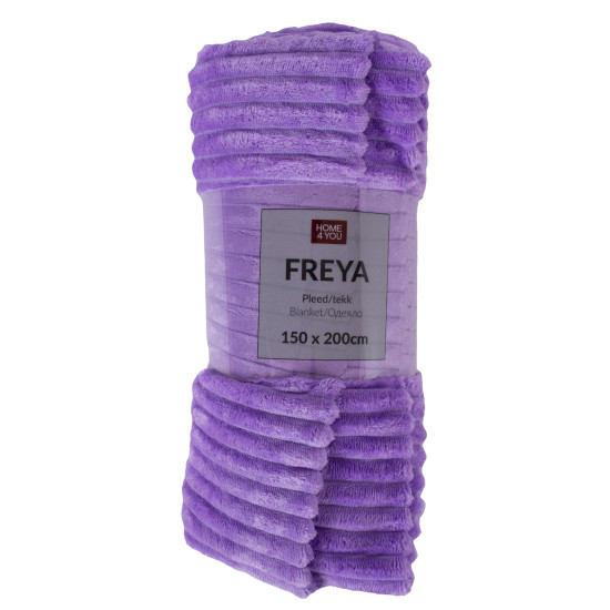 Плед FREYA 150x200см, лавандово-фиолетовый