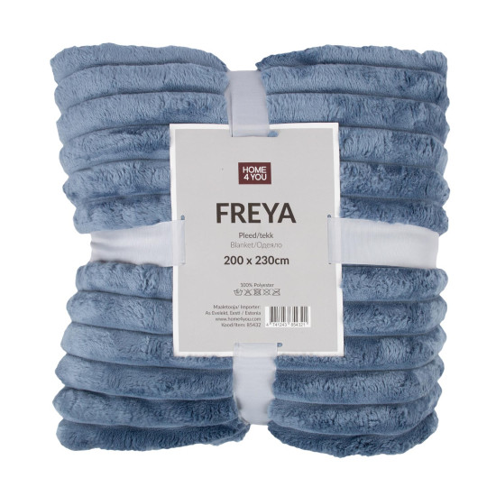 Плед FREYA XL 200х230см, голубой