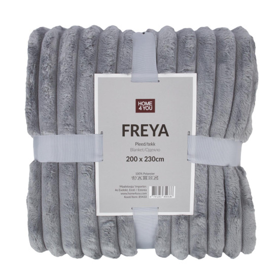 Плед FREYA XL 200х230см, серый Плед FREYA XL 200х230см, серый