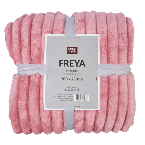 Плед FREYA XL 200x230см, розовый Плед FREYA XL 200x230см, розовый