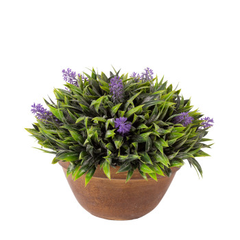 Mākslīgais augs GREENLAND podā, zils zieds Mākslīgais augs GREENLAND podā, zils zieds