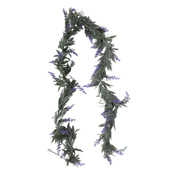 Garland GREENLAND 180cm, zili ziedi Garland GREENLAND 180cm, zili ziedi