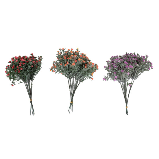 Mākslīgo ziedu pušķis FLOWERLY H20cm, mix