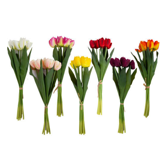 Mākslīgo ziedu pušķis FLOWERLY 7, tulpes, mi Mākslīgo ziedu pušķis FLOWERLY 7, tulpes, mi