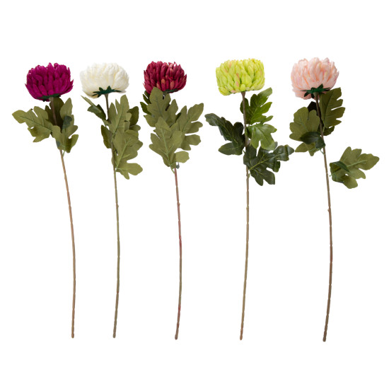 Mākslīgais zieds FLOWERLY H74cm, krizantēma, mi