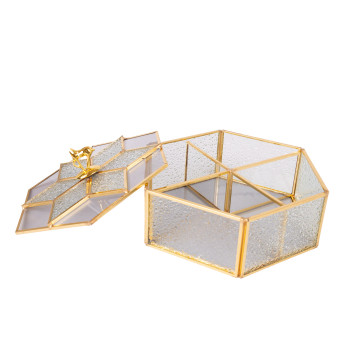 Lāde BERYL 20x20xH6cm, zelta Lāde BERYL 20x20xH6cm, zelta