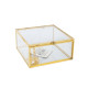 Kummut BERYL 10x10xH5cm, kuldne Kummut BERYL 10x10xH5cm, kuldne