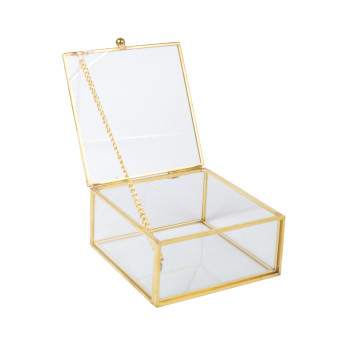 Lāde BERYL 10x10xH5cm, zelta Lāde BERYL 10x10xH5cm, zelta