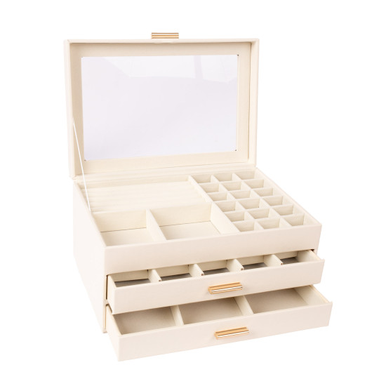 Ehtekarp SEZANE 26,5x18xH13,5cm, valge Ehtekarp SEZANE 26,5x18xH13,5cm, valge