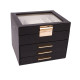 Ehtekarp SEZANE 22x18xH17,5cm, must Ehtekarp SEZANE 22x18xH17,5cm, must