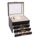 Ehtekarp SEZANE 22x18xH17,5cm, must Ehtekarp SEZANE 22x18xH17,5cm, must