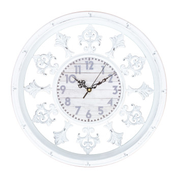 Sienas pulkstenis ORNAMENT D44cm, balts Sienas pulkstenis ORNAMENT D44cm, balts