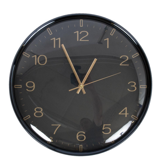 Seinakell CLASSY D36cm, must/kuldne Seinakell CLASSY D36cm, must/kuldne