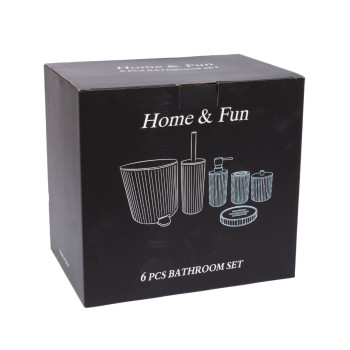 Набор для ванной комнаты ELOI 6 предм., черный Набор для ванной комнаты ELOI 6 предм., черный