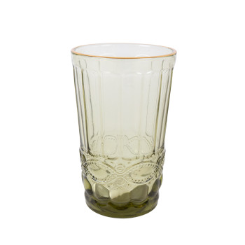 Dzeramā glāze gara LUNA 350ml, zaļa Dzeramā glāze gara LUNA 350ml, zaļa