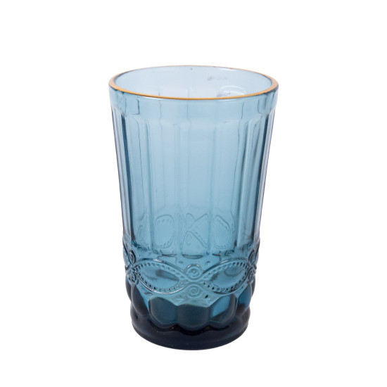 Dzeramā glāze gara LUNA 350ml, zila