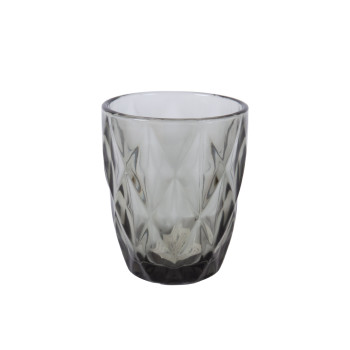 Zema dzeramā glāze CORAL 250ml, tumši pelēka Zema dzeramā glāze CORAL 250ml, tumši pelēka