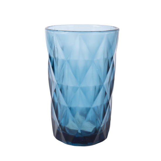Dzeramā glāze gara CORAL 350ml, zila