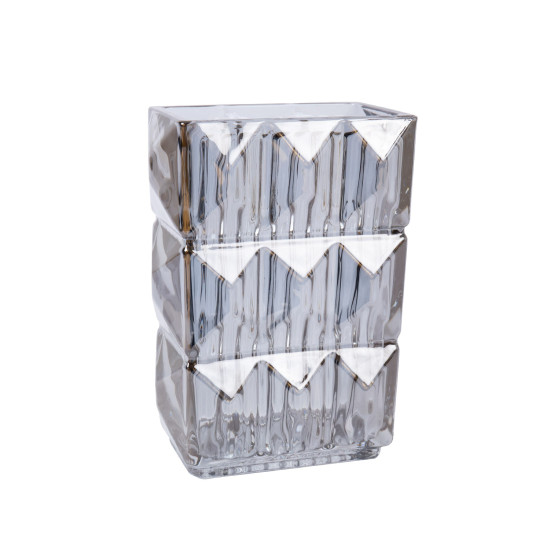 Vāze AVRIL 13x8xH19cm, sudraba
